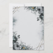 Chic Roses Gray 60th Birthday Kaart (Achterkant)