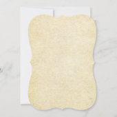 Chic  Rough Edge Paper Baby-Q Baby shower Kaart (Achterkant)