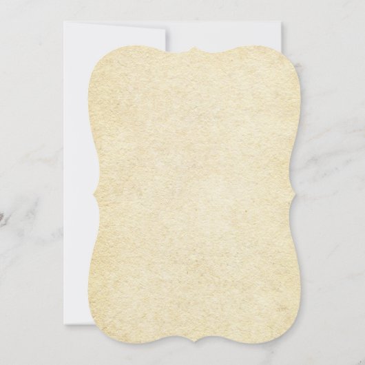 Chic  Rough Edge Paper Baby-Q Baby shower Kaart (Achterkant)