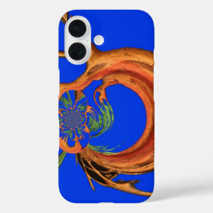 Chic Round Hakuna Matata Navy Blue collectie iPhone 16 Hoesje