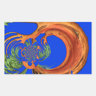 Chic Round Hakuna Matata Navy Blue collectie Rechthoekige Sticker