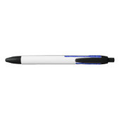 Chic Royal Blue Glitter Driving Luxury Blauwe Inkt Pen (Achterkant)