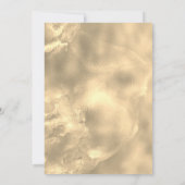 Chic royal blue gold glitter druppelt monogram kaart (Achterkant)