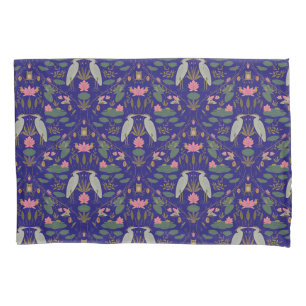 Chic Royal Blue Reiger Heritage Revival Kussensloop