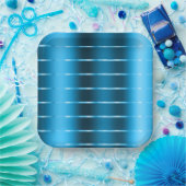 Chic Royal Blue Ribbon Vrijgezellenfeest Papieren Bordje (Feest)