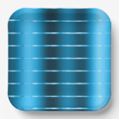 Chic Royal Blue Ribbon Vrijgezellenfeest Papieren Bordje (Voorkant)