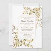 Chic Royal Bridal Shower Kaart (Voorkant)