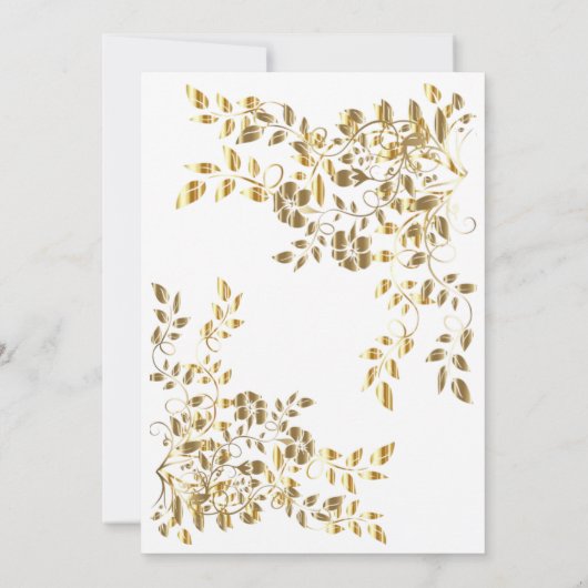 Chic Royal Bridal Shower Kaart (Achterkant)