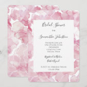 Chic Roze Abstract Vrijgezellenfeest Kaart (Voorkant / Achterkant)