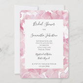 Chic Roze Abstract Vrijgezellenfeest Kaart (Voorkant)