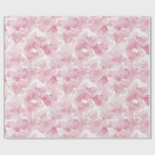 Chic Roze Abstract Vrijgezellenfeest Verjaardag Cadeaupapier (Vlak)