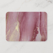 Chic roze Abstracte QR Code Wedding Response Kaart (Achterkant)