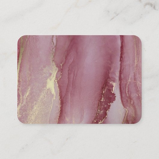 Chic roze Abstracte QR Code Wedding Response Kaart (Achterkant)