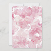 Chic Roze Abstracte Verjaardag Kaart (Achterkant)