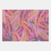 Chic roze Abstracte Waterverf Art Inpakpapier Vel (Voorkant 3)