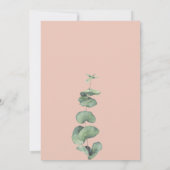 Chic Roze Aquarelle Borstel Bloemen Verjaardagsfee Kaart (Achterkant)