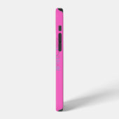 Chic Roze Bee Monogram Hoesje-Mate iPhone Case Hoesje (Linkerkant)