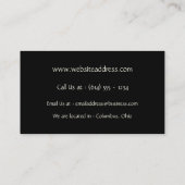 Chic roze & Black Stripes Design Visitekaartje (Achterkant)