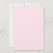 Chic roze & blauwe Martini Glas 30e verjaardag Kaart (Achterkant)