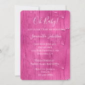 Chic Roze Cake Frosting Baby Shower Kaart (Voorkant)