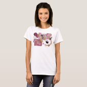 Chic Roze DRINK WITH ME Draagbare Kunst T-shirt (Voorkant volledig)