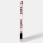 Chic Roze Eiffeltoren patroon Case-Mate iPhone Case (Achterkant / Rechts)