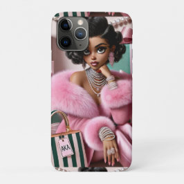 Chic roze en groen Case-Mate iPhone case