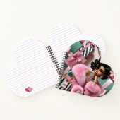 Chic roze en groen notitieboek (Binnen)