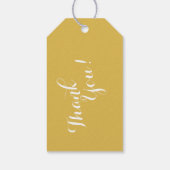 Chic roze faux goudglitter cheetah monogram cadeaulabel (Achterkant)