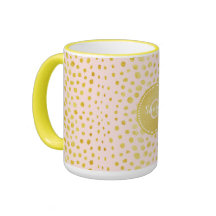 Chic roze faux goudglitter cheetah monogram