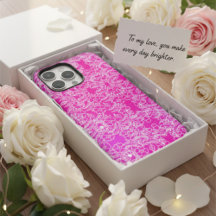 Chic roze flacon flesjespatroon draai