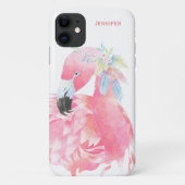Chic roze Flamingo Custom Case-Mate iPhone Case (Achterkant)