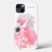 Chic roze Flamingo Custom Case-Mate iPhone Case (Achterkant)