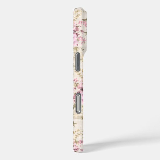 Chic roze Flowers Case-Mate iPhone Case (Achterkant / Rechts)