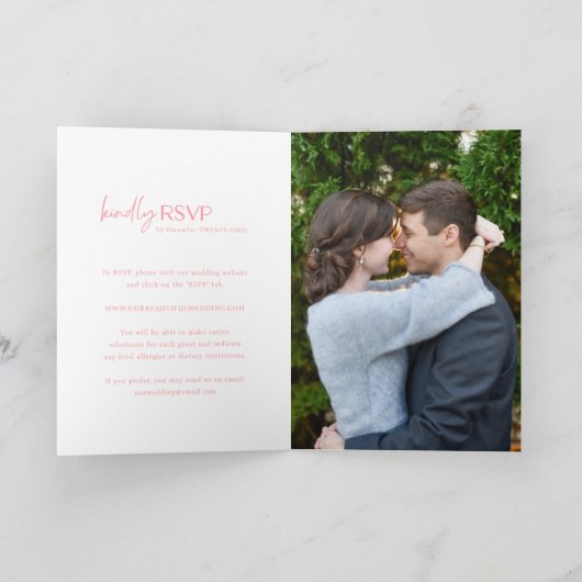 Chic Roze Foto Moderne bruiloft (Binnen)