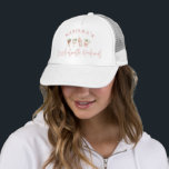 Chic roze girly bruiloft bachelorette weekend trucker pet<br><div class="desc">Chic roze meisje bruiloft bachelorette weekendwedstrijd. Deel van een stijlvol collectie.</div>