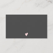 Chic roze glitter druppelt in een blauwe volgorde visitekaartje (Achterkant)