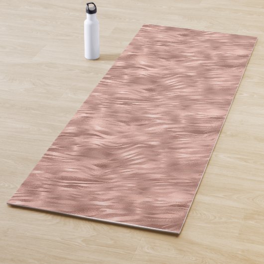 Chic roze Glitz Zebra Afdrukken Yogamat (In situ)