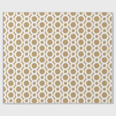 Chic roze goud abstract geometrisch patroon monogr cadeaupapier (Vlak)