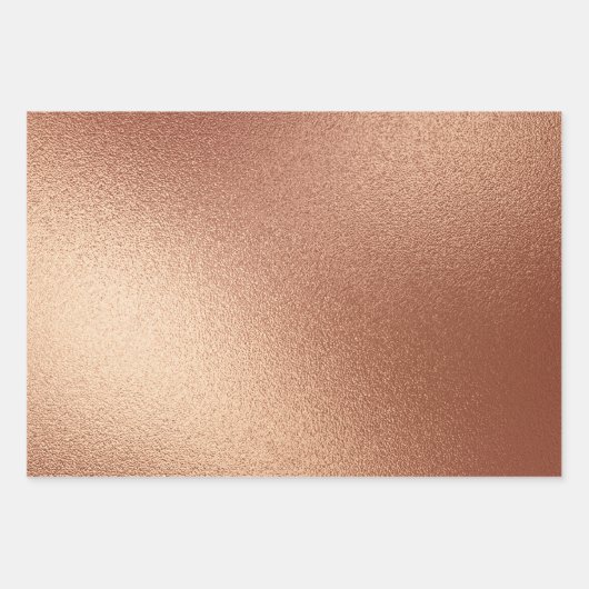 Chic Roze Goud Glam Glitters Inpakpapier Vel (Voorkant 2)