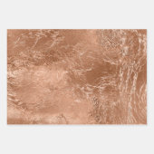 Chic Roze Goud Glam Glitters Inpakpapier Vel (Voorkant)