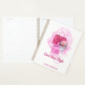 Chic Roze Handtas & Floral Design Planner (Display)