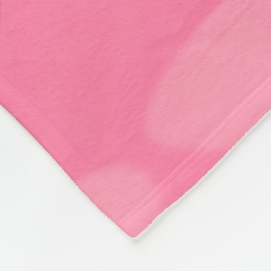 Chic roze hart ogee fleece deken (Hoek)