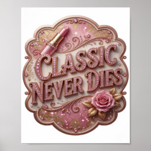 Chic Roze KLASSIEKER GAAT NOOIT DOOD v2 Poster
