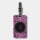 Chic roze lade Bagagelabel afdrukken (Voorkant verticaal)