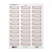 Chic roze litter Iridescent Holographic Gradient Etiket (Full Sheet)
