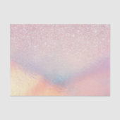 Chic roze litter Iridescent Holographic Gradient Tissuepapier (Voorkant)