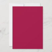 Chic Roze Magenta Goud Moderne Typografie Huwelijk Save The Date (Achterkant)