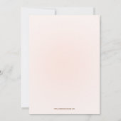 Chic roze mason jar floral vrijgezellenfeest nodig kaart (Achterkant)