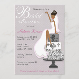 Chic roze modern Bride hedendaags Vrijgezellenfees Kaart